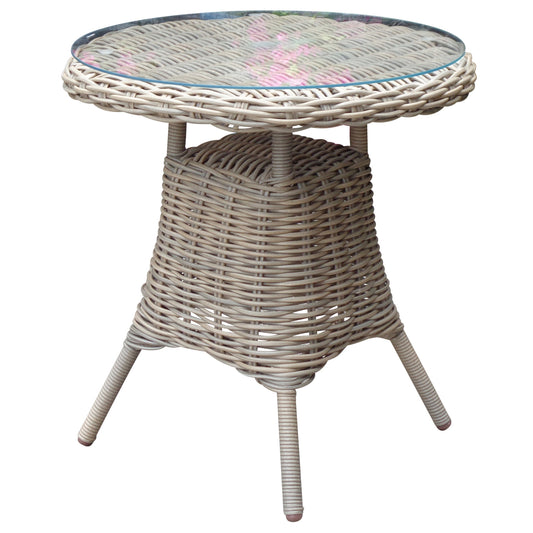 Stella Outdoor Bistro Table with Glass Top