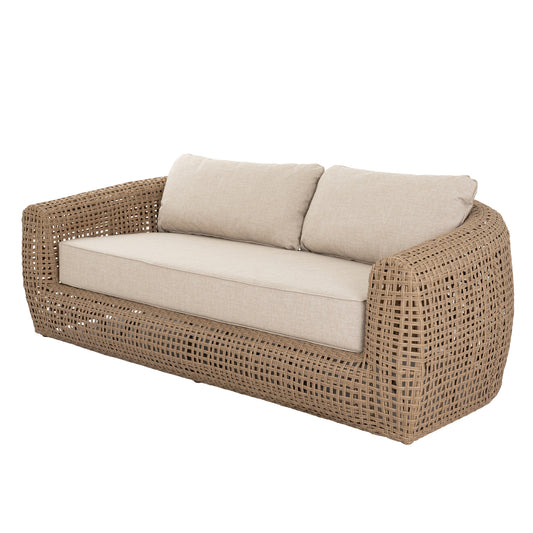 Riviera 3-Seater Rattan-Style Outdoor Garden Sofa